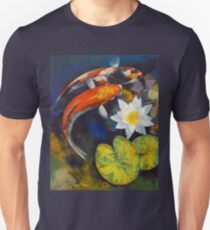 Koi Fish and Water Lily Unisex T-Shirt