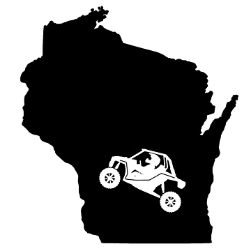 Aperçu de l'œuvre Wisconsin RZR SXS Ride Sticker de RZRriders