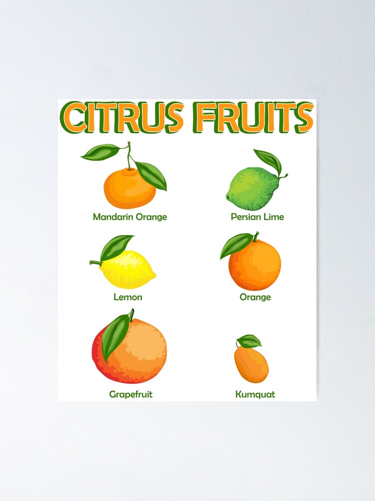 six types of citrus