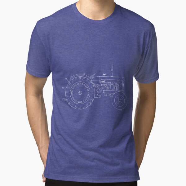 Fordson Major Tractor Tri-blend T-Shirt
