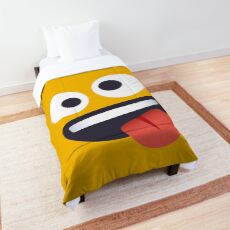 Emoji: Zany face Comforter