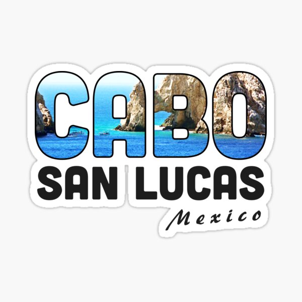 Cabo San Lucas Mexico California Baja Tee Sticker