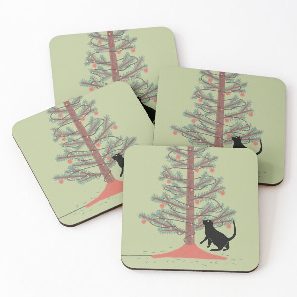 Item preview, Black Cat Christmas designed and sold by DippyHippie.