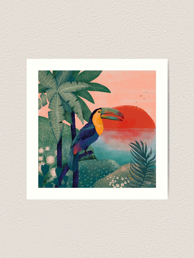 Tropical Paradise Art Print By Patterncreator Redbubble