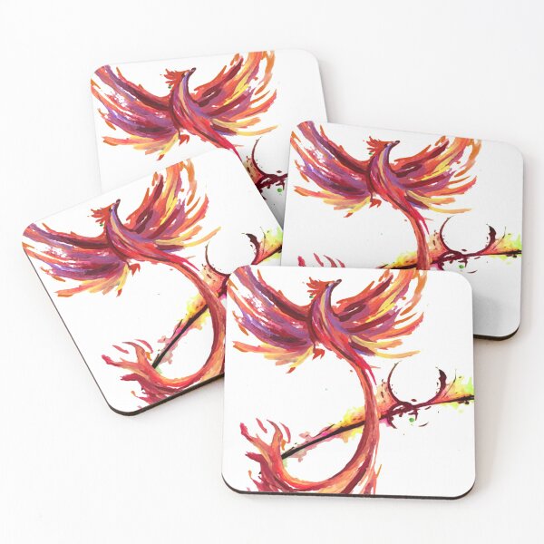 Item preview, phoenix painted designed and sold by rainingcrow.