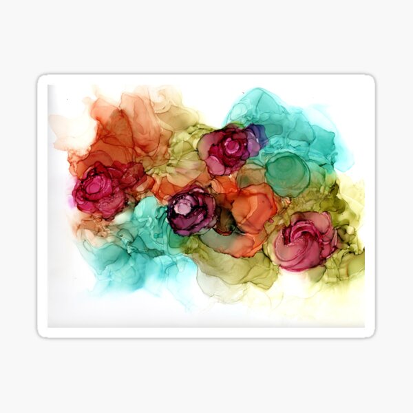 Antique Roses Sticker