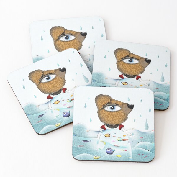 Item preview, Teddy bear - Teddy bears Cuddly toys - Waves Rain Tsunami designed and sold by rupydetequila.