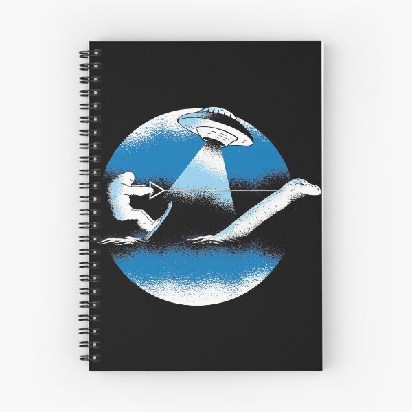 Item preview, bigfoot water ski with loch ness monster funny  designed and sold by pirminio.