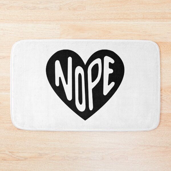 Item preview, NOPE, black heart designed and sold by Skyler Orion X.