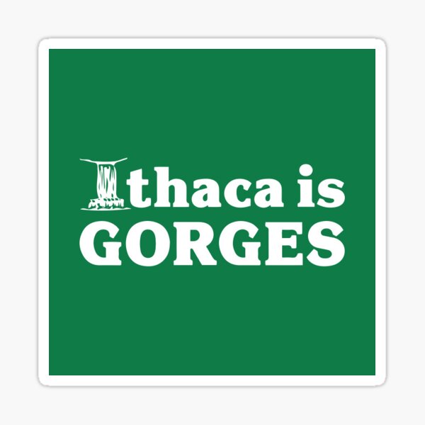 Vista previa del artículo con la obra «Ithaca es GORGES», diseñado y vendido por jdeneka.