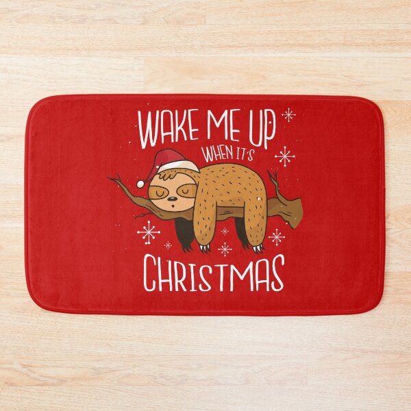 Item preview, Wake me up when it's Christmas - funny sloth designed and sold by Alpmedia.