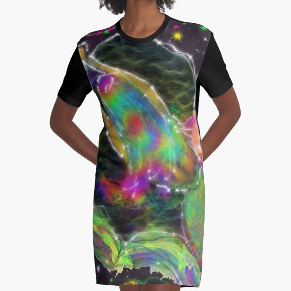 Tears of The Mermaid, Selkie Graphic T-Shirt Dress