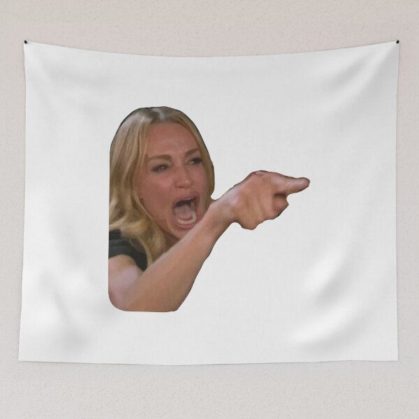 Item preview, yelling lady meme confused cat designed and sold by chunknozza.