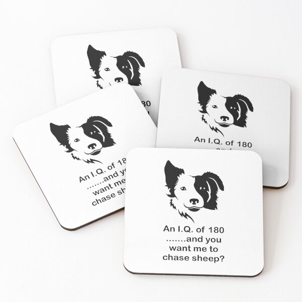 Item preview, Border Collie IQ of 180  designed and sold by PoshJocks.