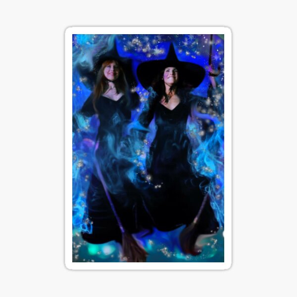 Witches White Magic Practical Magic, Christmas magic Sticker