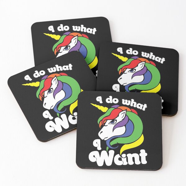 Item preview, I do what I want unicorn designed and sold by FrictionMaxxing.