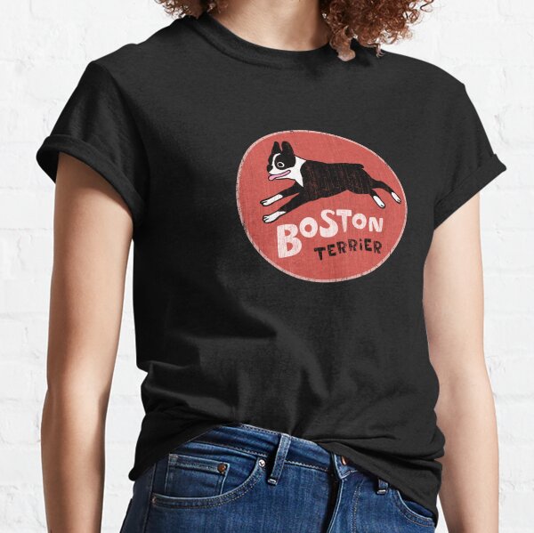 Boston Terrier Jumping | Cool Retro Style Dog Classic T-Shirt