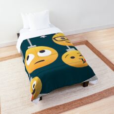 Nerdy X-mas Emoji Comforter