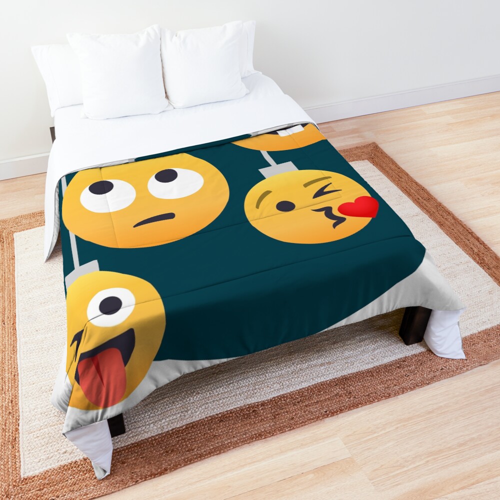 Nerdy X-mas Emoji Comforter