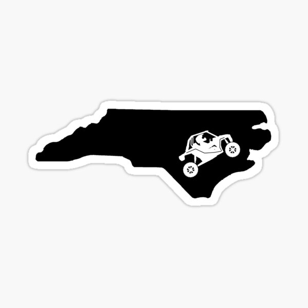 Item preview, North Carolina RZR SXS Ride Sticker designed and sold by RZRriders.