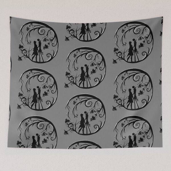 Item preview, Jack and Sally Silhouette designed and sold by 7dunicornlady.