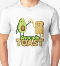 Avocado Toast Emoji JoyPixels Superfood Avocado saying Slim Fit T-Shirt