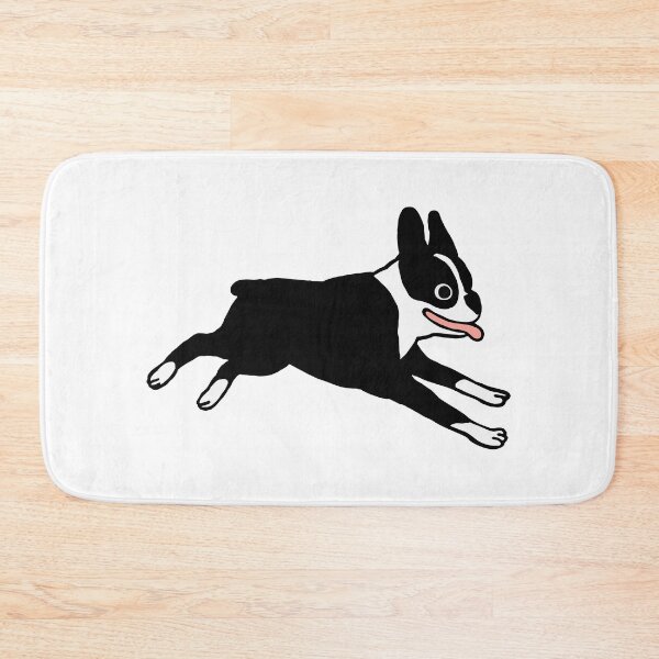 Item preview, Jumping Boston Terrier Cartoon Dog designed and sold by Jenn Inashvili.