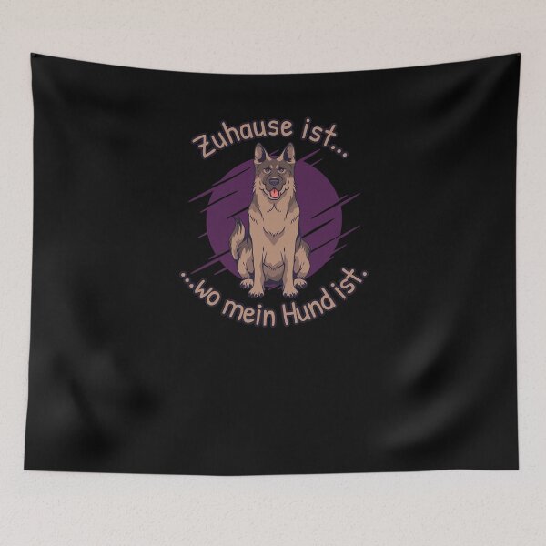 Item preview, Home is where my dog is designed and sold by Weilichesmag.