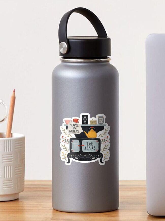 Thumbnail 1 of 3, Sticker, Home Is Where the Tea Is designed and sold by ohjessmarie.