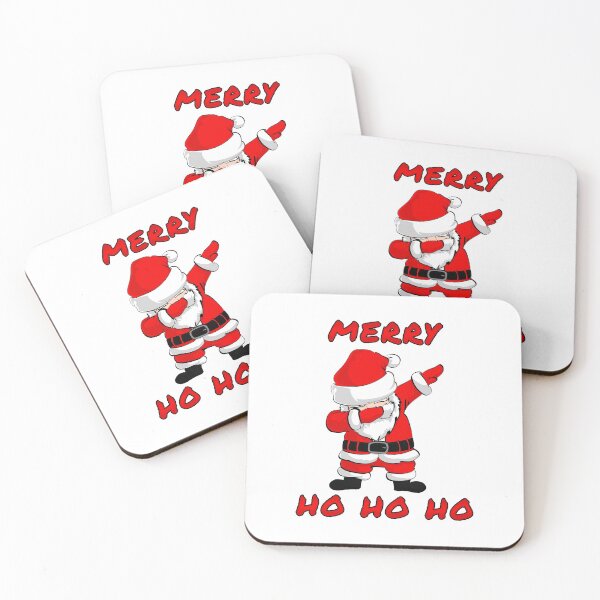 Item preview, Santa Claus dancing Hipster Stil dub dab, dance dabbing illustration. With text merry ho ho ho. designed and sold by Marcin Adrian.