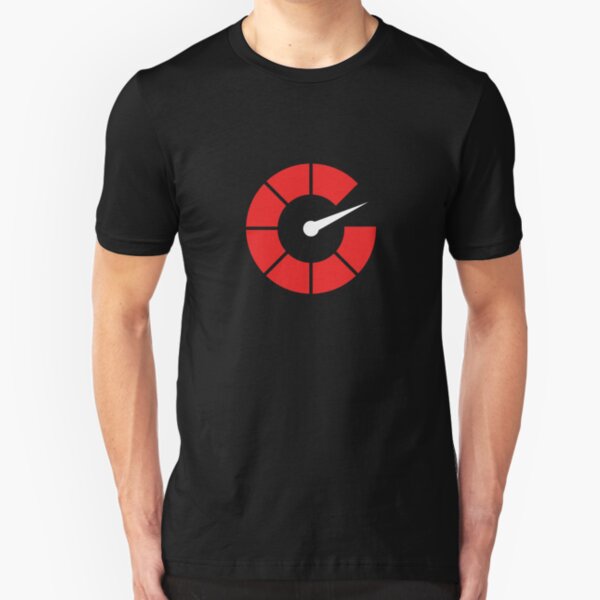 Autoblog Tachometer Logo Inverted Slim Fit T-Shirt