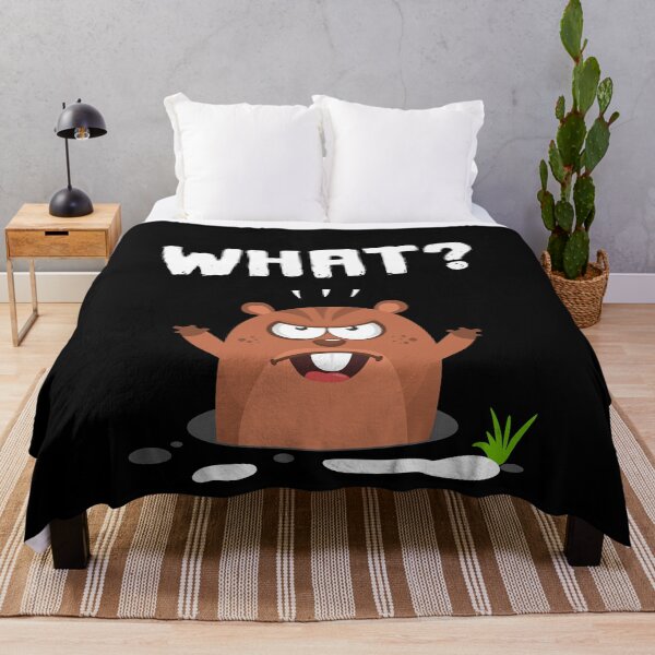 Item preview, What Displeased Funny Marmot Woodchuck Happy Groundhog Day T-Shirt designed and sold by lxmag.