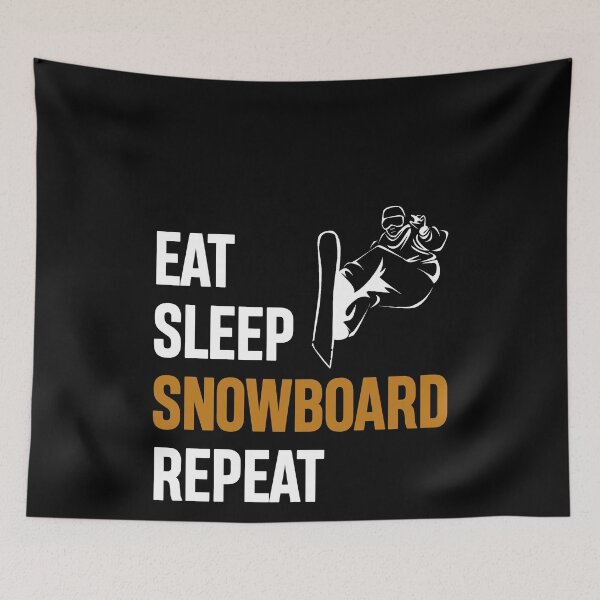 Item preview, EAT SLEEP SNOWBOARD REPEAT designed and sold by braaax.