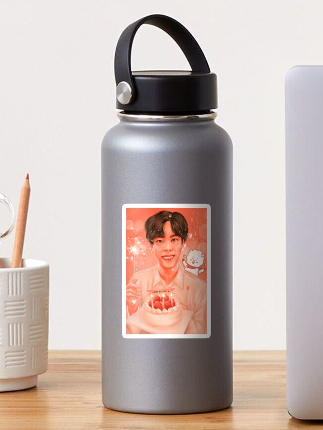 Sticker Gateau D Anniversaire Bts Jin Par Clarywhy Redbubble