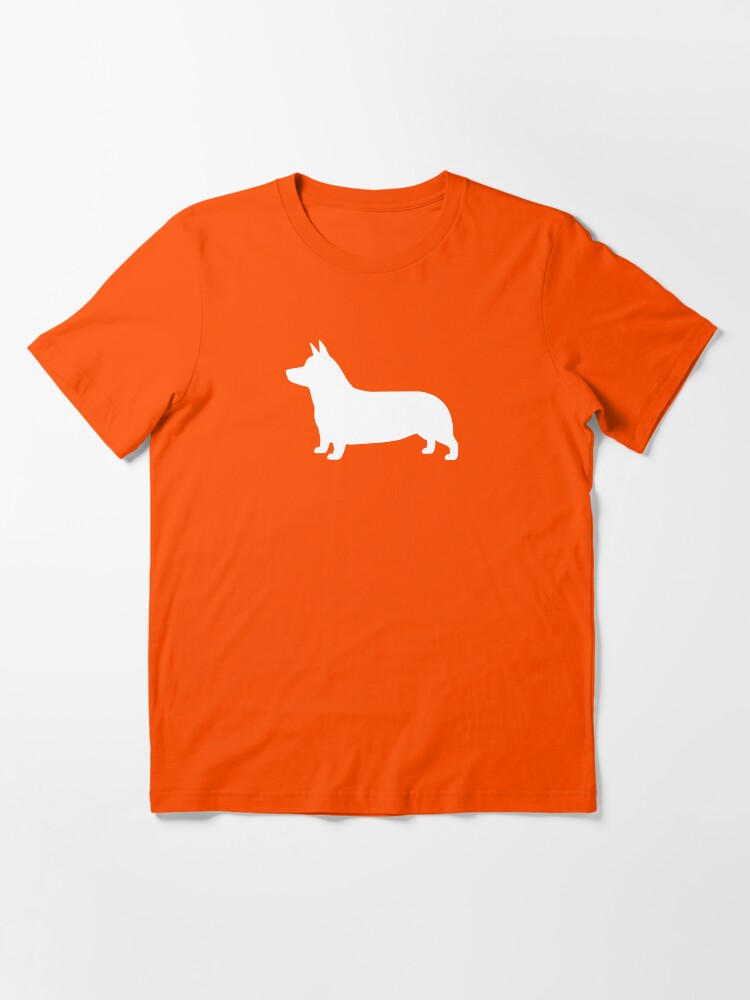 Alternate view of Pembroke Welsh Corgi Silhouette (White) Essential T-Shirt
