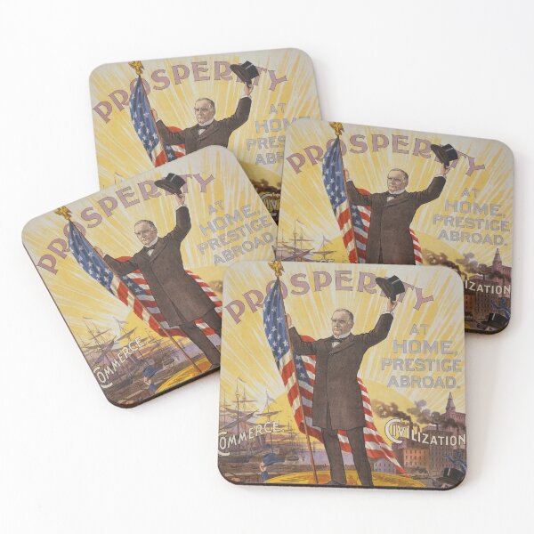 Item preview, William McKinley Campaign Poster designed and sold by warishellstore.
