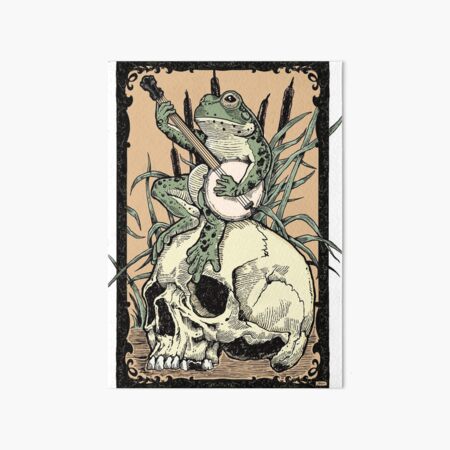 Vista previa del artículo con la obra «Rana victoriana tocando el banjo», diseñado y vendido por ZugArt.