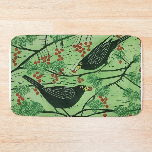 Item preview, blackbirds amongst the redcurrants designed and sold by Jane Dignum.