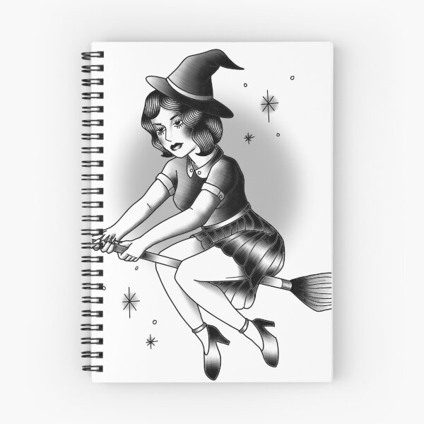 Item preview, Traditional Witch Tattoo designed and sold by yikesmikes.