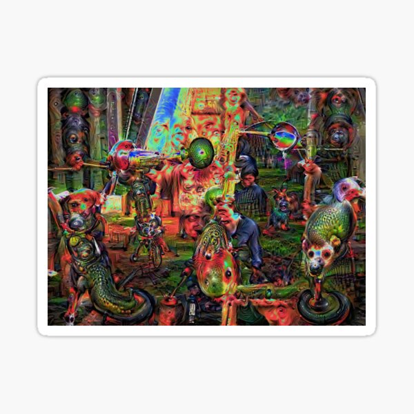 Weird world Sticker