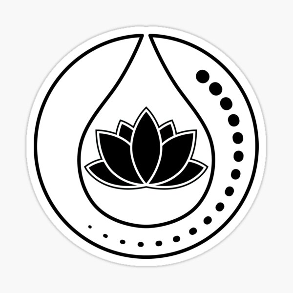 Lotus Droplet Sticker