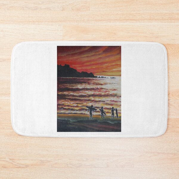 Item preview, Oil Painting - Surfers in Pacifica, California, 2008 designed and sold by Igor Pozdnyakov.