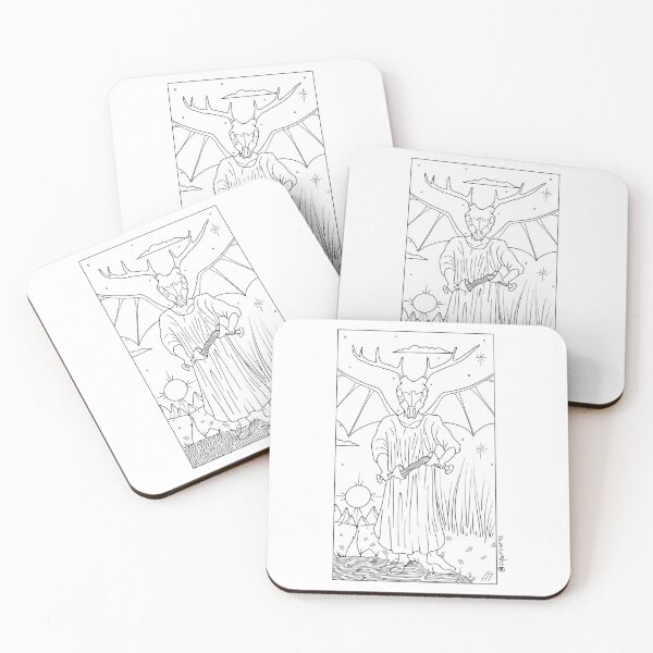 Item preview, Deer Skull Tarot Card designed and sold by yikesmikes.