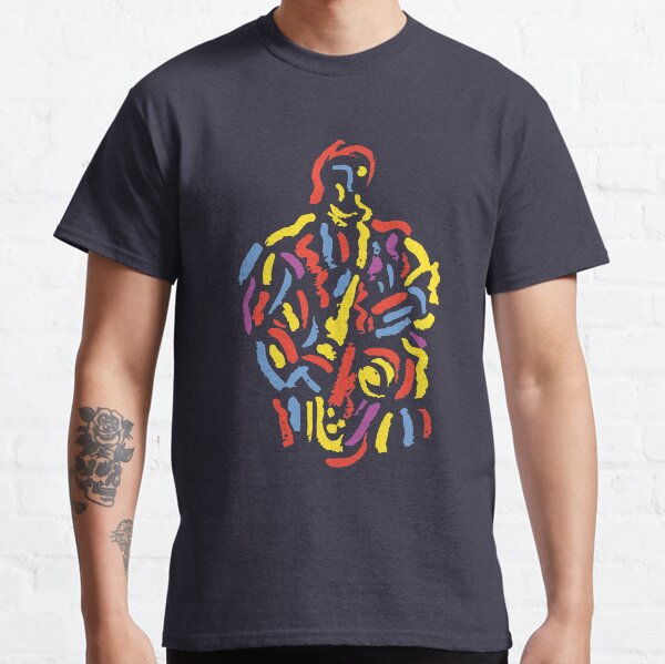 Saxophone Musician Modern Paint Style Classic T-Shirt