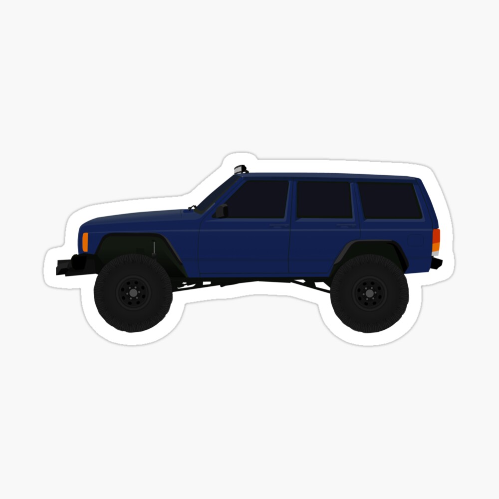 Blue Jeep Cherokee Xj Duvet Cover By Minimalvehicle Redbubble