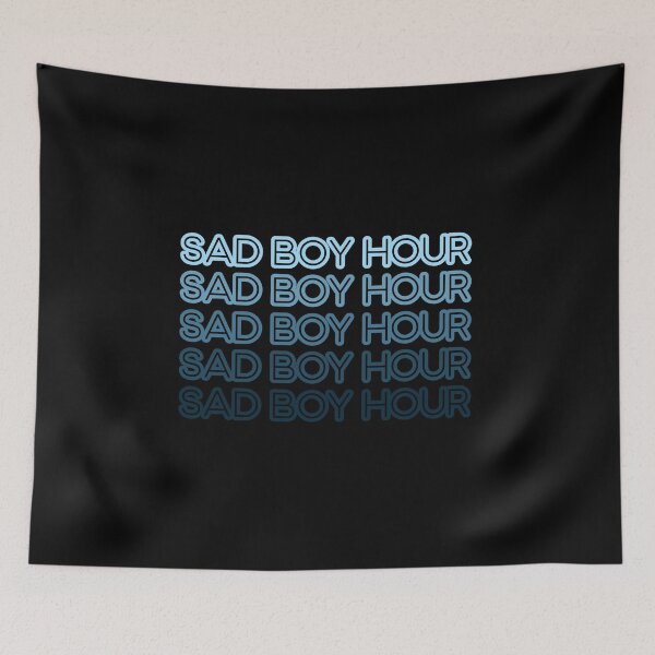 Item preview, sad boy hour - sticker / hoody / notebook / etc designed and sold by favoritefandom.