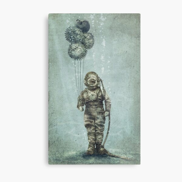 Balloon Fish Metal Print