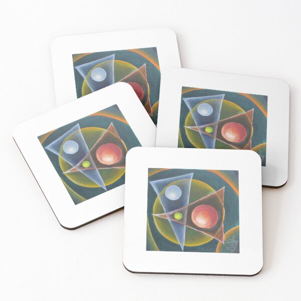 Artikelvorschau, Oil Painting - Abstract Circles and Triangles 2008 entworfen und verkauft von Igor Pozdnyakov.