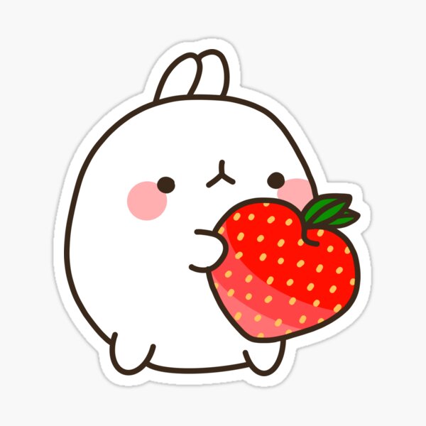Cute Strawberry - Strawberry - Sticker