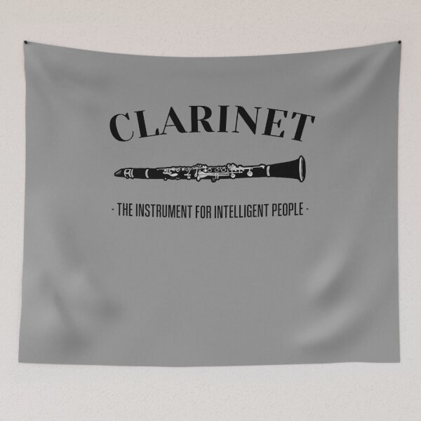 Item preview, CLARINET - THE INSTRUMENT FOR INTELLIGENT PEOPLE - funny clarinet gift idea designed and sold by HEJAshirts.